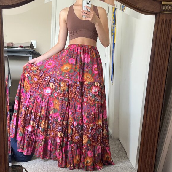 Spell Bravehearts Desert Daisy Maxi Skirt XS - Picture 3 of 5